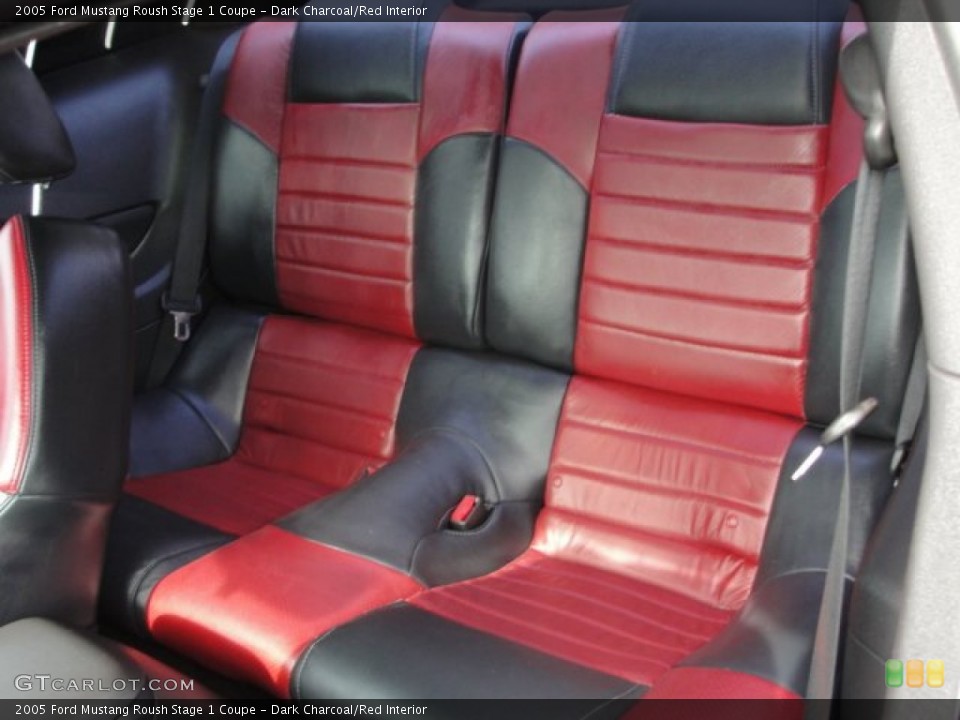Dark Charcoal/Red Interior Rear Seat for the 2005 Ford Mustang Roush Stage 1 Coupe #58671706