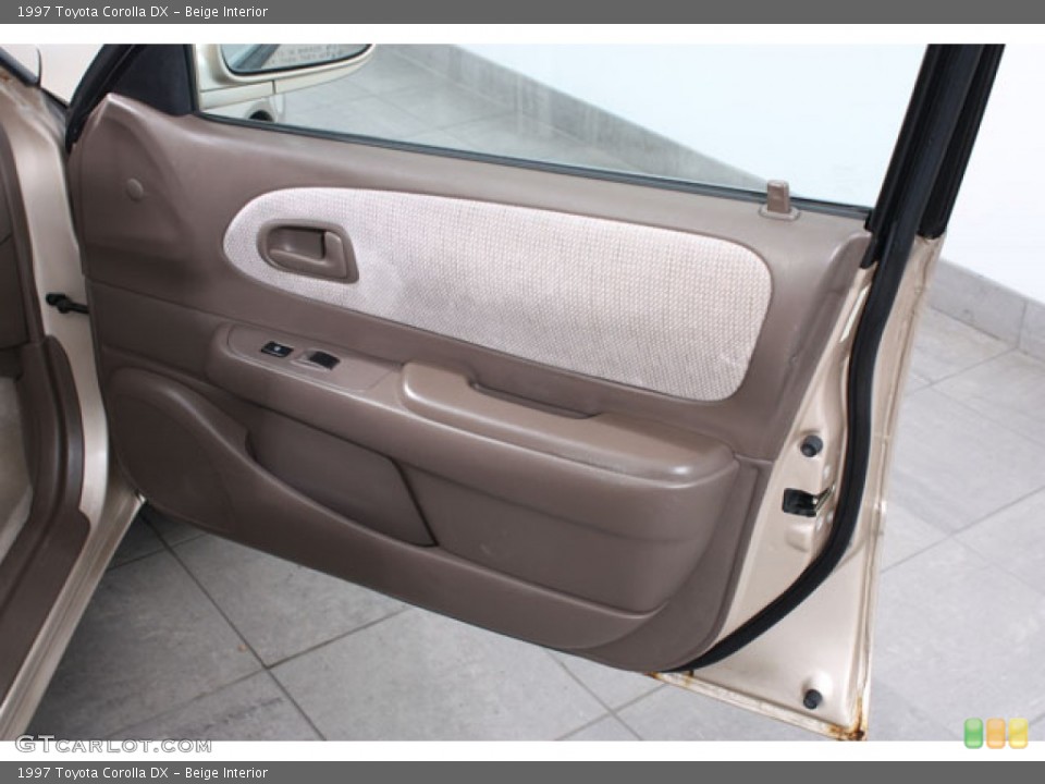 Beige Interior Door Panel for the 1997 Toyota Corolla DX #58671716