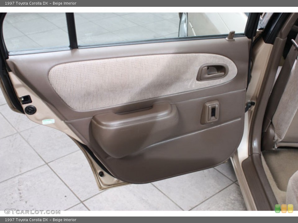 Beige Interior Door Panel for the 1997 Toyota Corolla DX #58671734