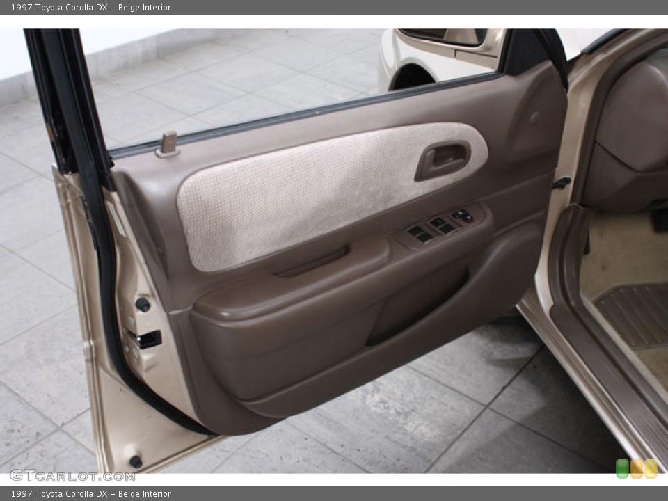 Beige Interior Door Panel for the 1997 Toyota Corolla DX #58671743