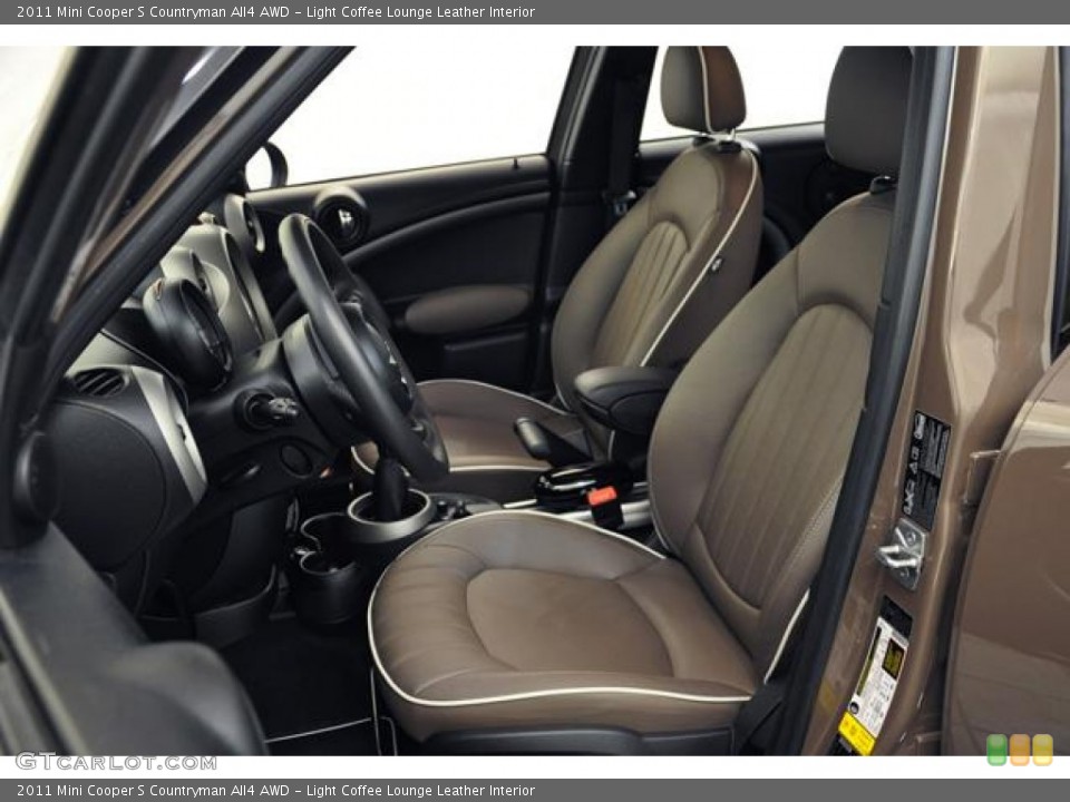 Light Coffee Lounge Leather Interior Photo for the 2011 Mini Cooper S Countryman All4 AWD #58675442