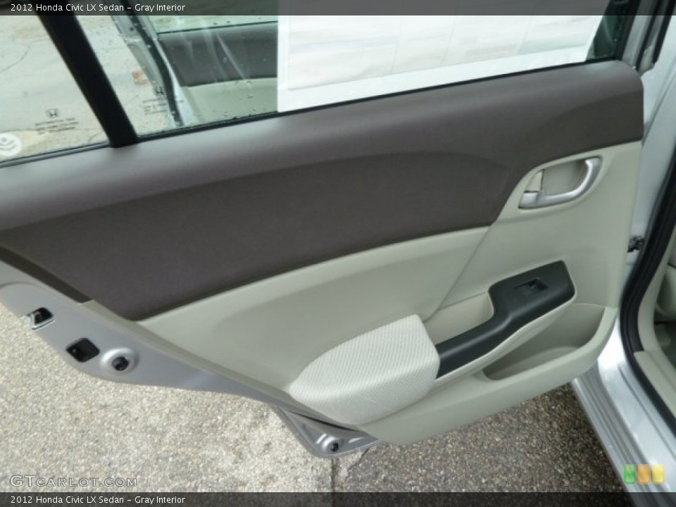 Gray Interior Door Panel for the 2012 Honda Civic LX Sedan #58675799