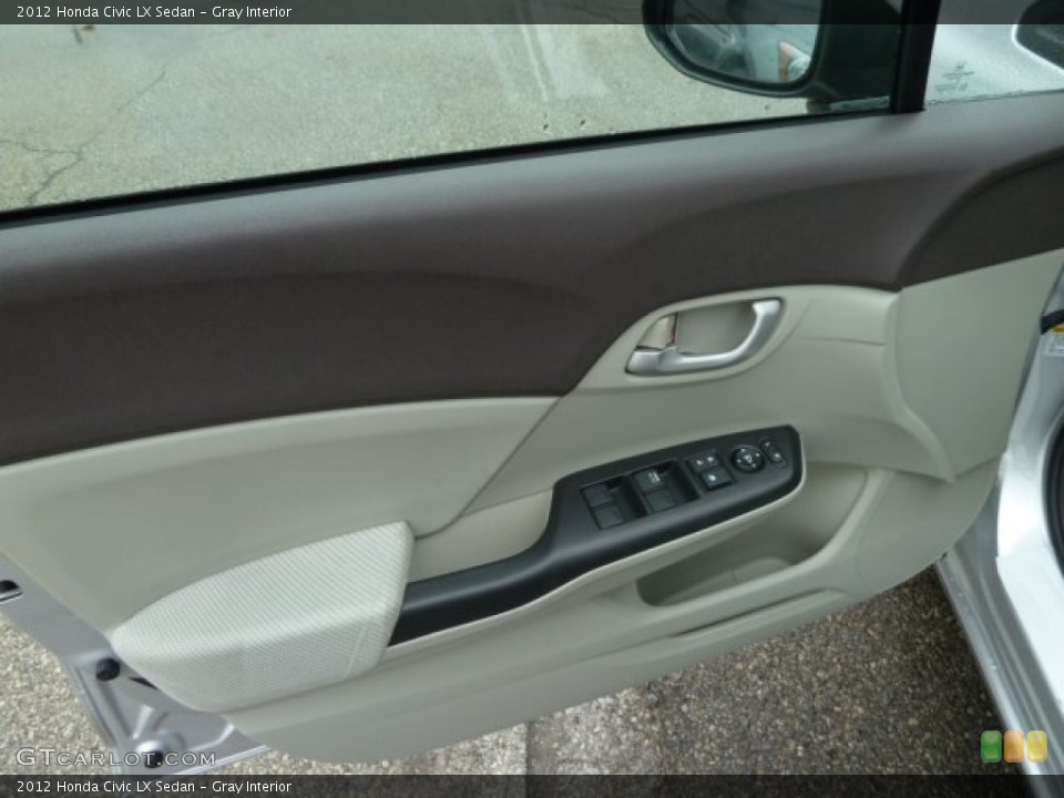 Gray Interior Door Panel for the 2012 Honda Civic LX Sedan #58675808