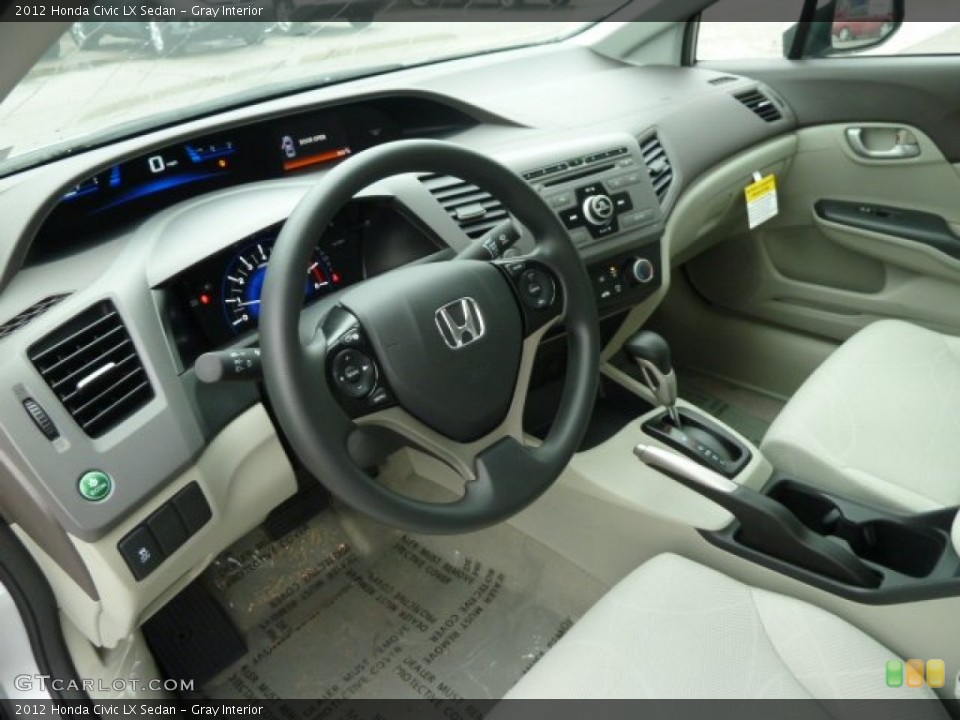 Gray Interior Photo for the 2012 Honda Civic LX Sedan #58675819