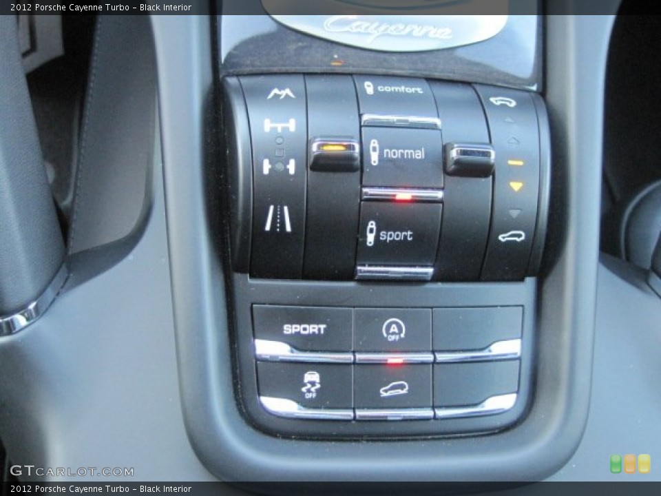 Black Interior Controls for the 2012 Porsche Cayenne Turbo #58676540