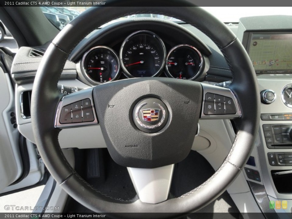 Light Titanium Interior Steering Wheel for the 2011 Cadillac CTS 4 AWD Coupe #58678190