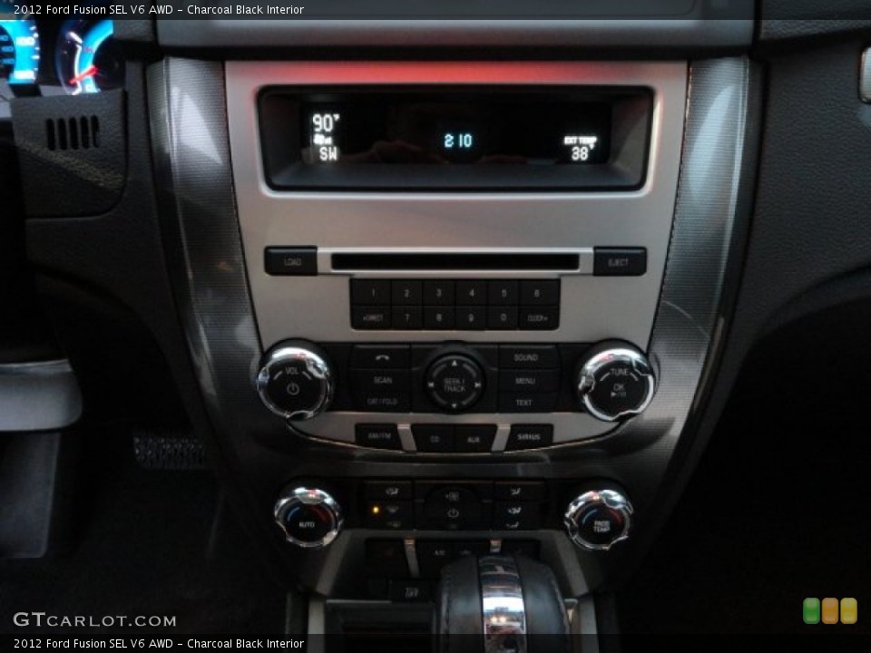 Charcoal Black Interior Controls for the 2012 Ford Fusion SEL V6 AWD #58682201