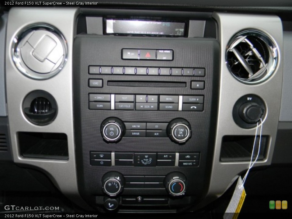 Steel Gray Interior Controls for the 2012 Ford F150 XLT SuperCrew #58685156