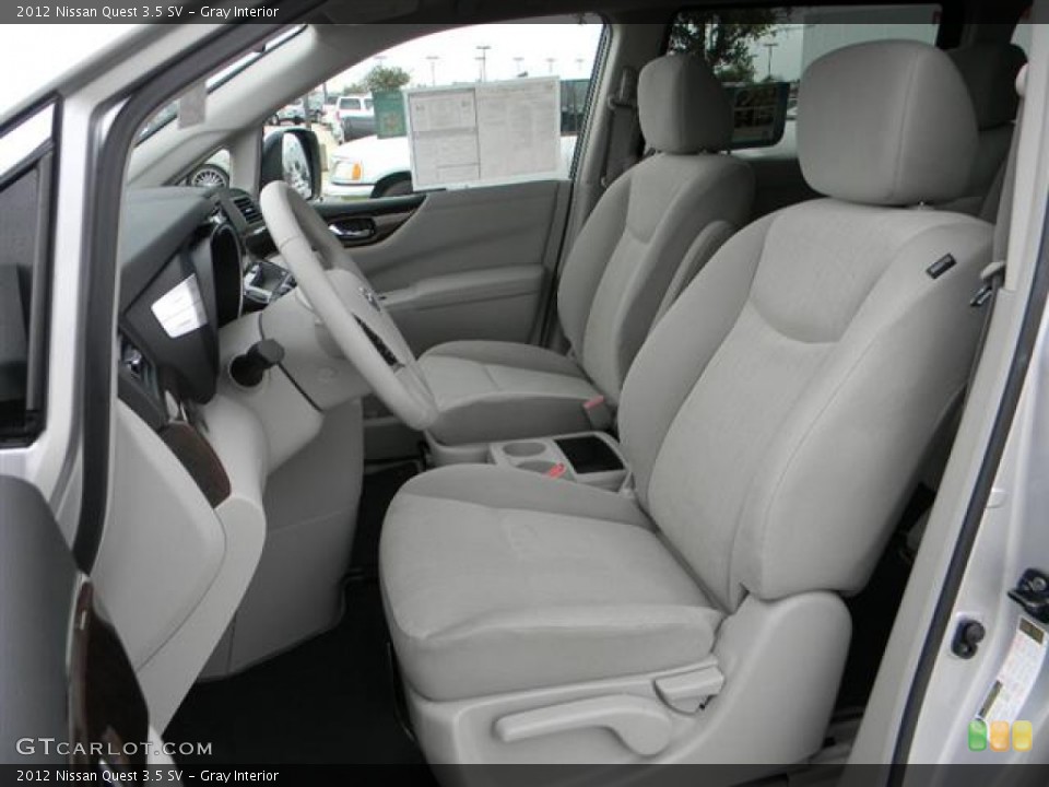 Gray Interior Photo for the 2012 Nissan Quest 3.5 SV #58685749