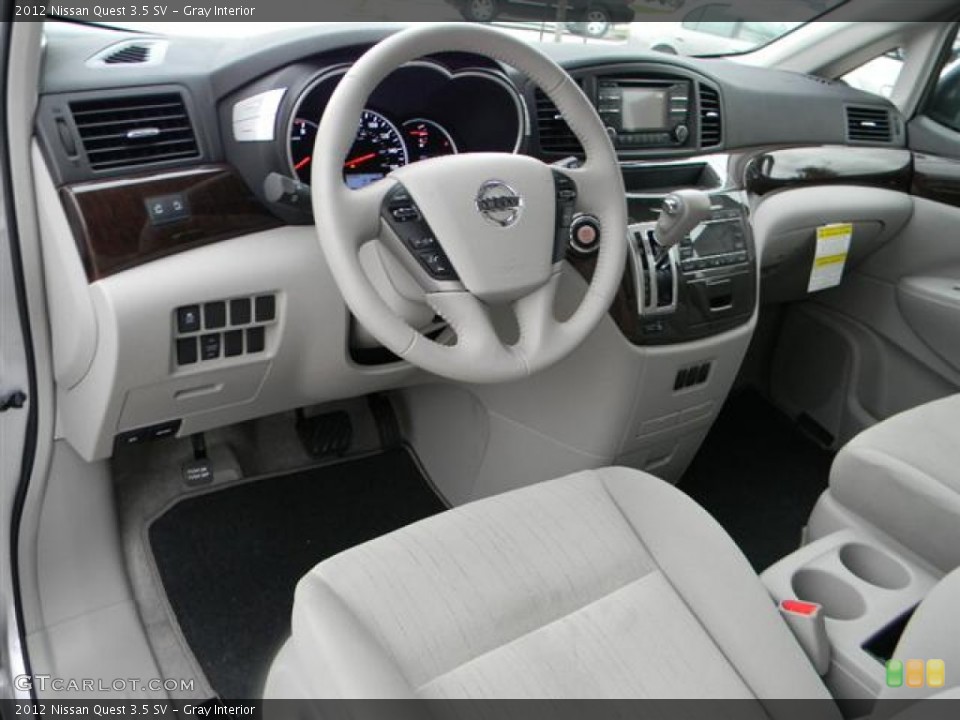 Gray Interior Dashboard for the 2012 Nissan Quest 3.5 SV #58685755