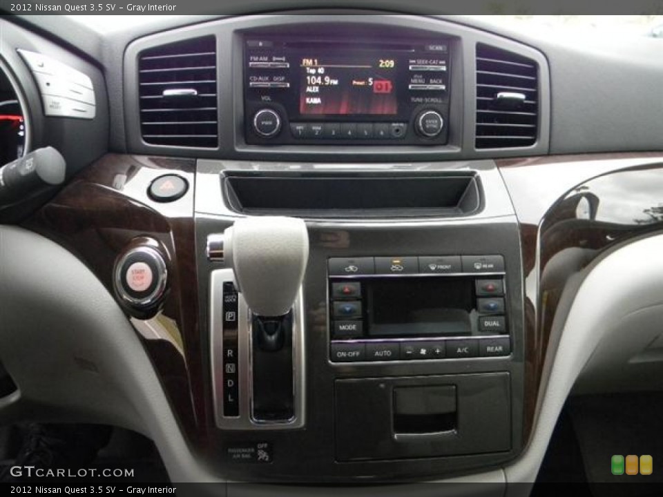 Gray Interior Controls for the 2012 Nissan Quest 3.5 SV #58685781
