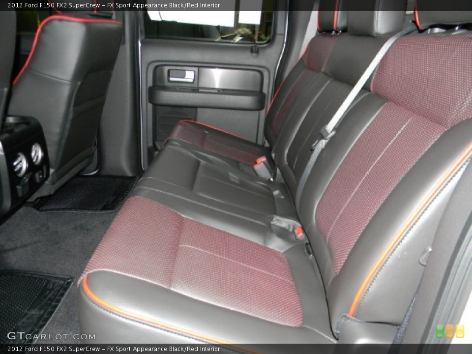 FX Sport Appearance Black/Red Interior Photo for the 2012 Ford F150 FX2 SuperCrew #58687568