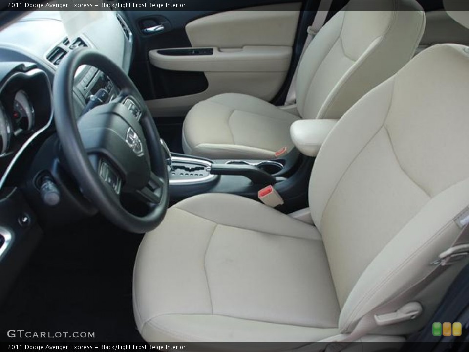 Black/Light Frost Beige Interior Photo for the 2011 Dodge Avenger Express #58687977