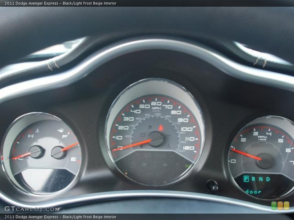 Black/Light Frost Beige Interior Gauges for the 2011 Dodge Avenger Express #58688031