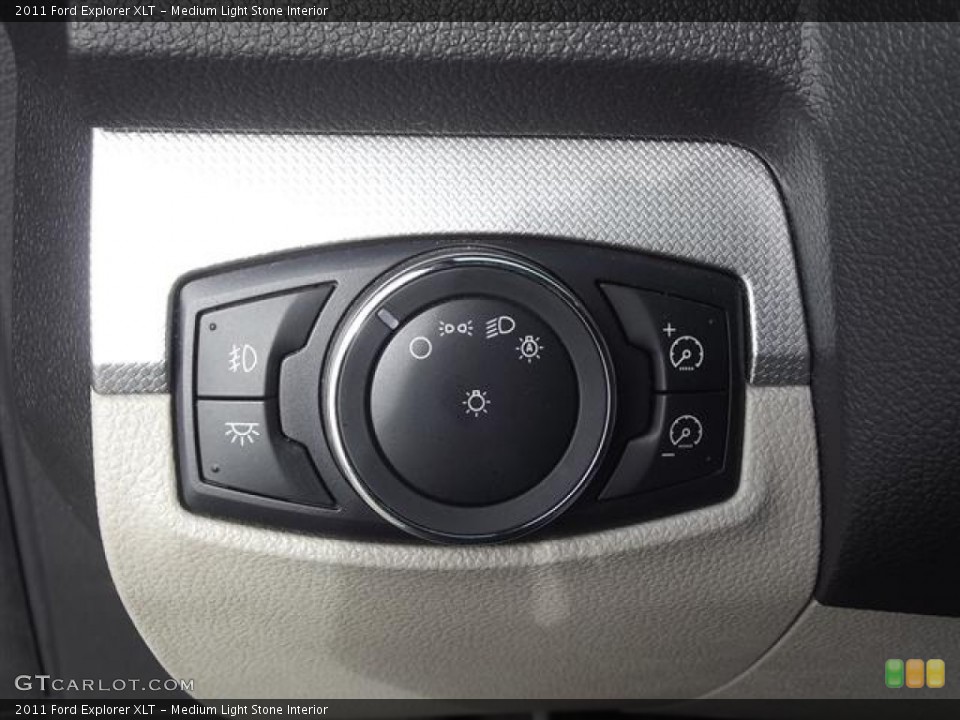 Medium Light Stone Interior Controls for the 2011 Ford Explorer XLT #58688503