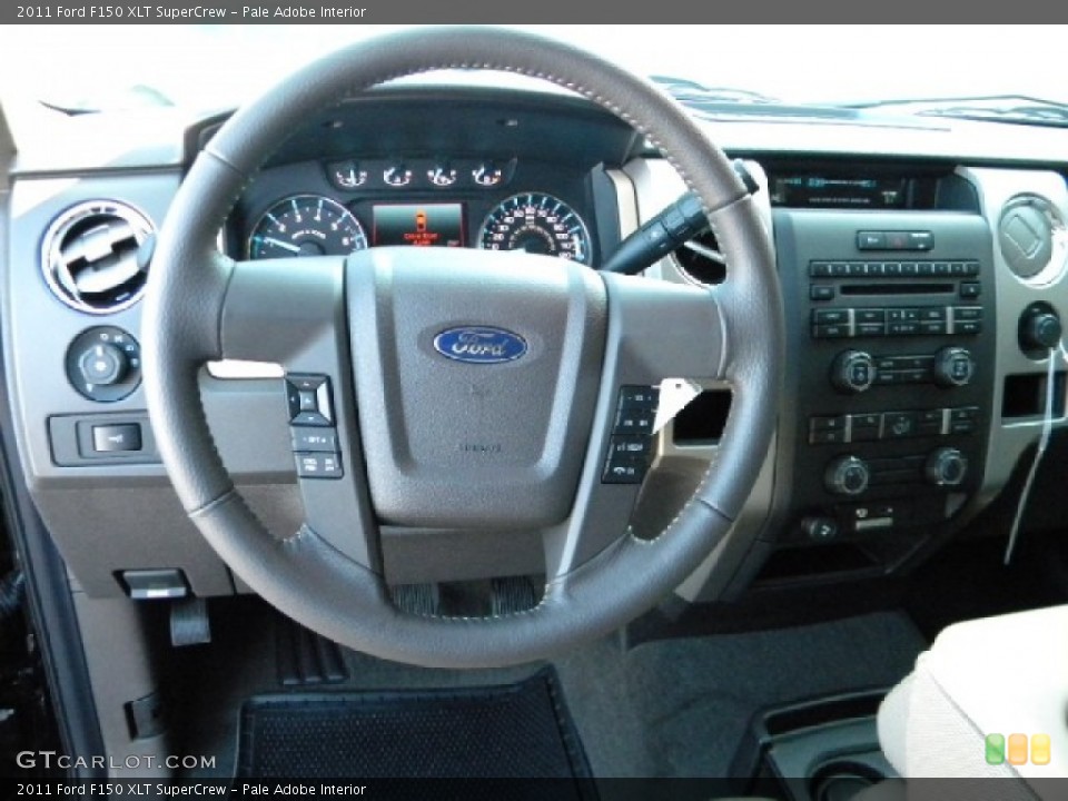 Pale Adobe Interior Steering Wheel for the 2011 Ford F150 XLT SuperCrew #58688788