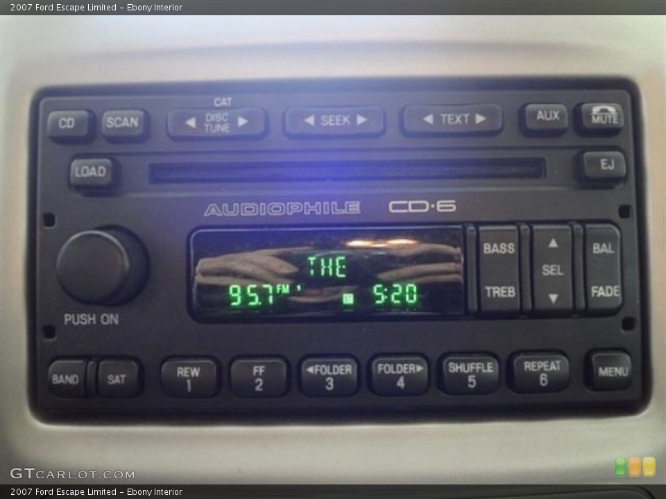 Ebony Interior Audio System for the 2007 Ford Escape Limited #58689644