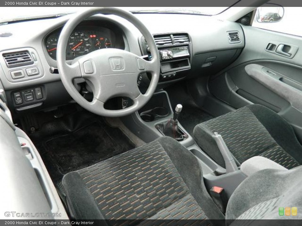 Dark Gray Interior Photo for the 2000 Honda Civic EX Coupe #58690057
