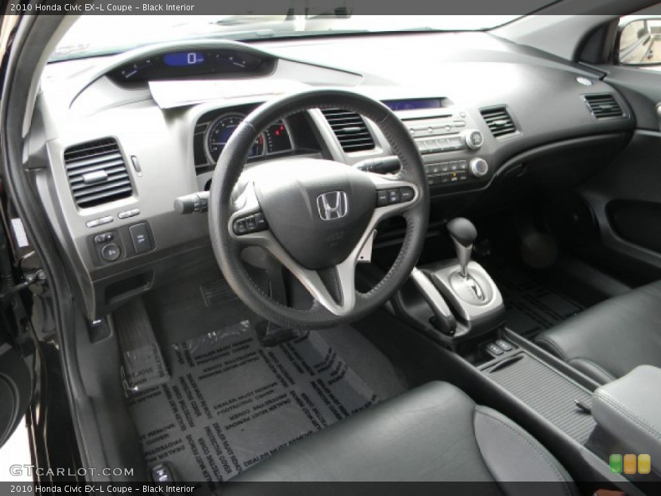 Black Interior Dashboard for the 2010 Honda Civic EX-L Coupe #58692652