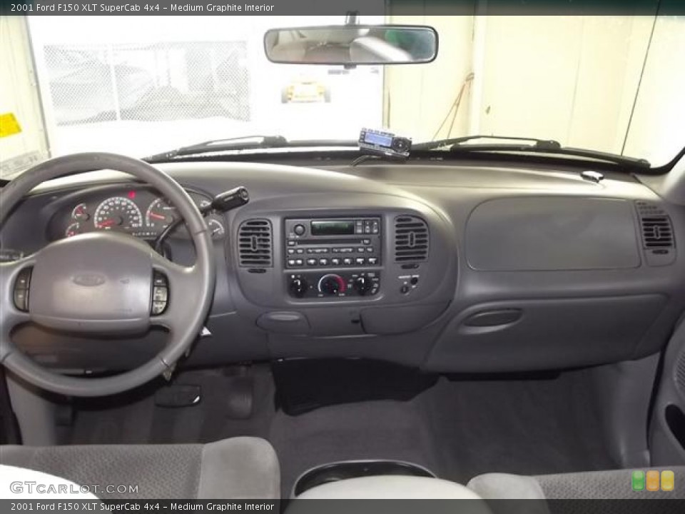 Medium Graphite Interior Dashboard for the 2001 Ford F150 XLT SuperCab 4x4 #58692904