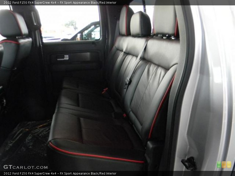 FX Sport Appearance Black/Red Interior Photo for the 2012 Ford F150 FX4 SuperCrew 4x4 #58695434