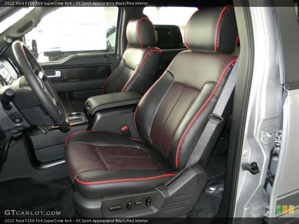 FX Sport Appearance Black/Red Interior Photo for the 2012 Ford F150 FX4 SuperCrew 4x4 #58695443