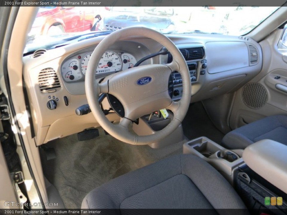 Medium Prairie Tan Interior Prime Interior for the 2001 Ford Explorer Sport #58695824