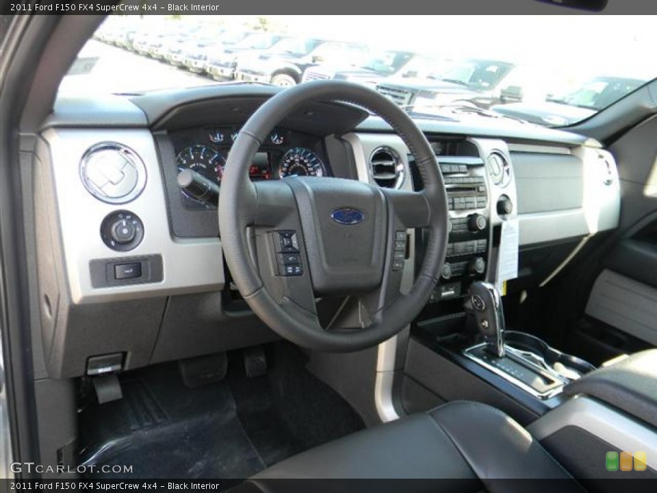Black Interior Dashboard for the 2011 Ford F150 FX4 SuperCrew 4x4 #58696424
