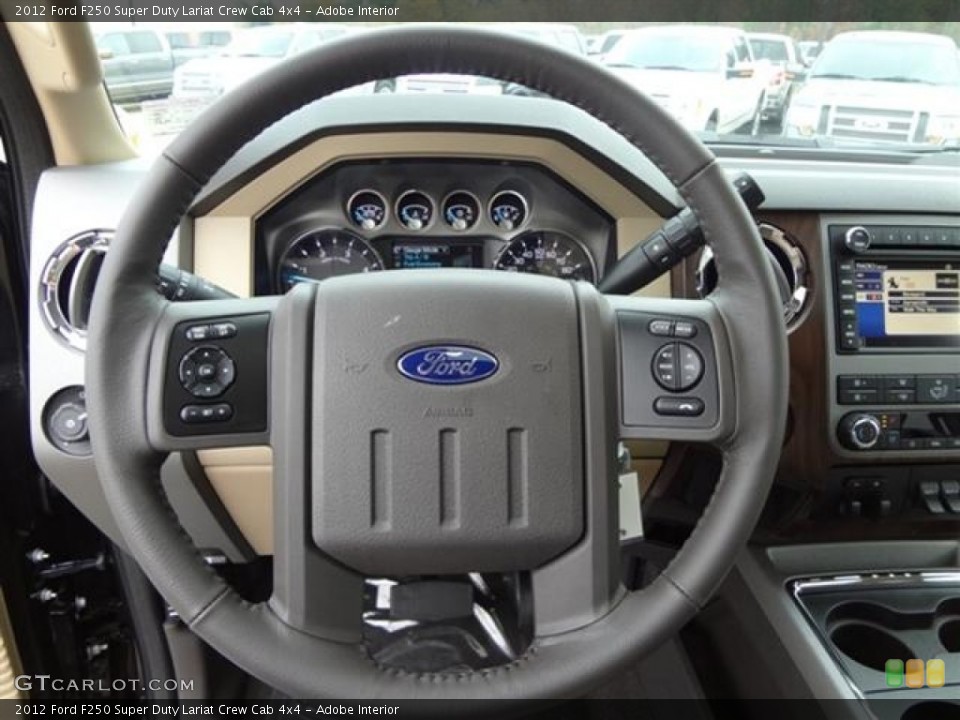 Adobe Interior Steering Wheel for the 2012 Ford F250 Super Duty Lariat Crew Cab 4x4 #58698044