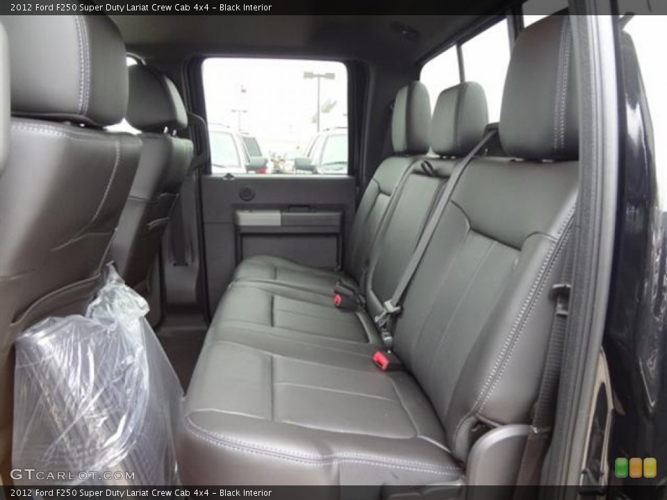 Black Interior Photo for the 2012 Ford F250 Super Duty Lariat Crew Cab 4x4 #58698317