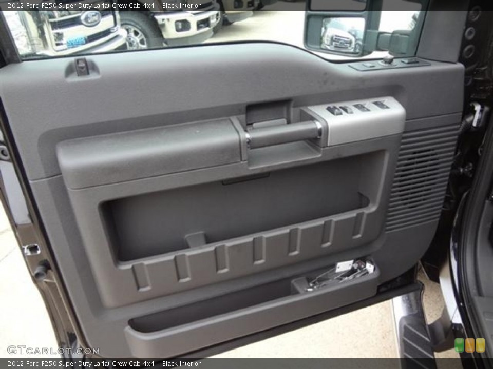 Black Interior Door Panel for the 2012 Ford F250 Super Duty Lariat Crew Cab 4x4 #58698323