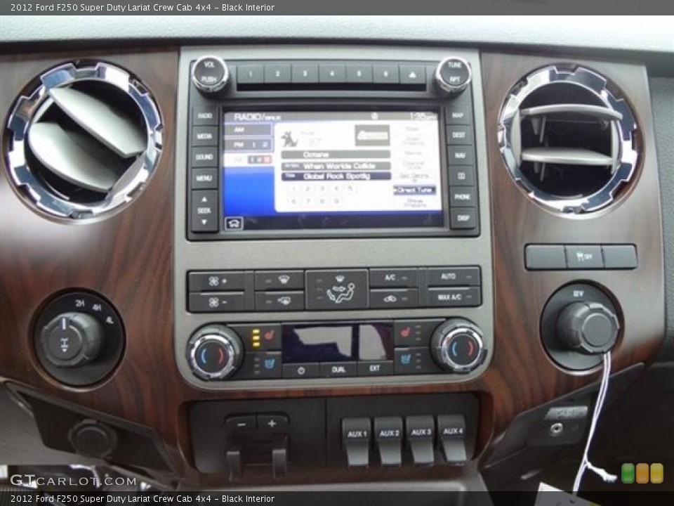 Black Interior Controls for the 2012 Ford F250 Super Duty Lariat Crew Cab 4x4 #58698332