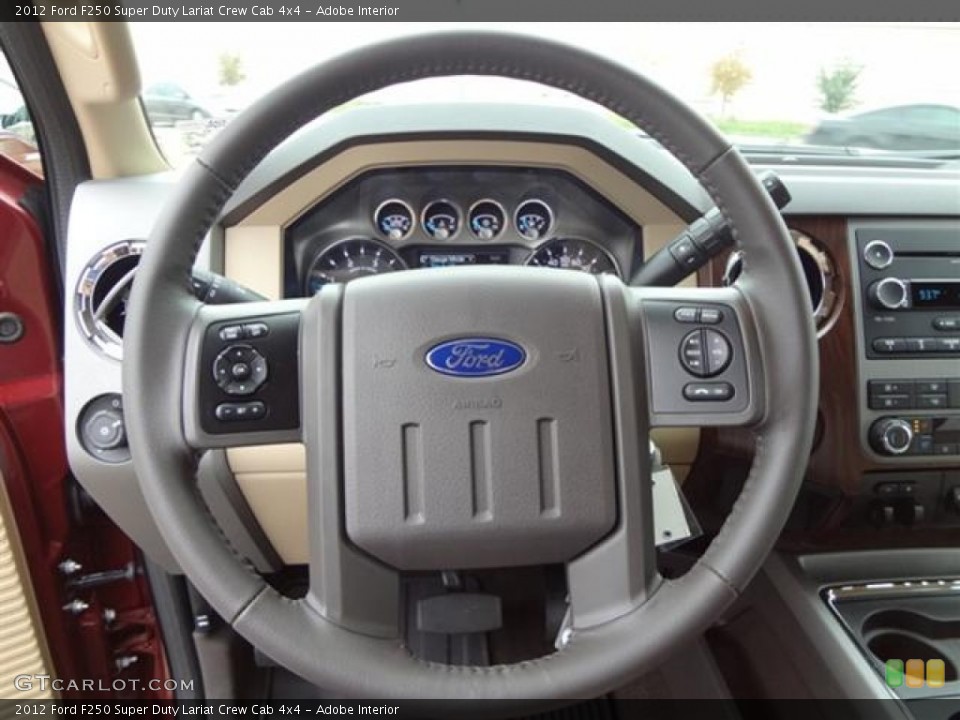 Adobe Interior Steering Wheel for the 2012 Ford F250 Super Duty Lariat Crew Cab 4x4 #58698776