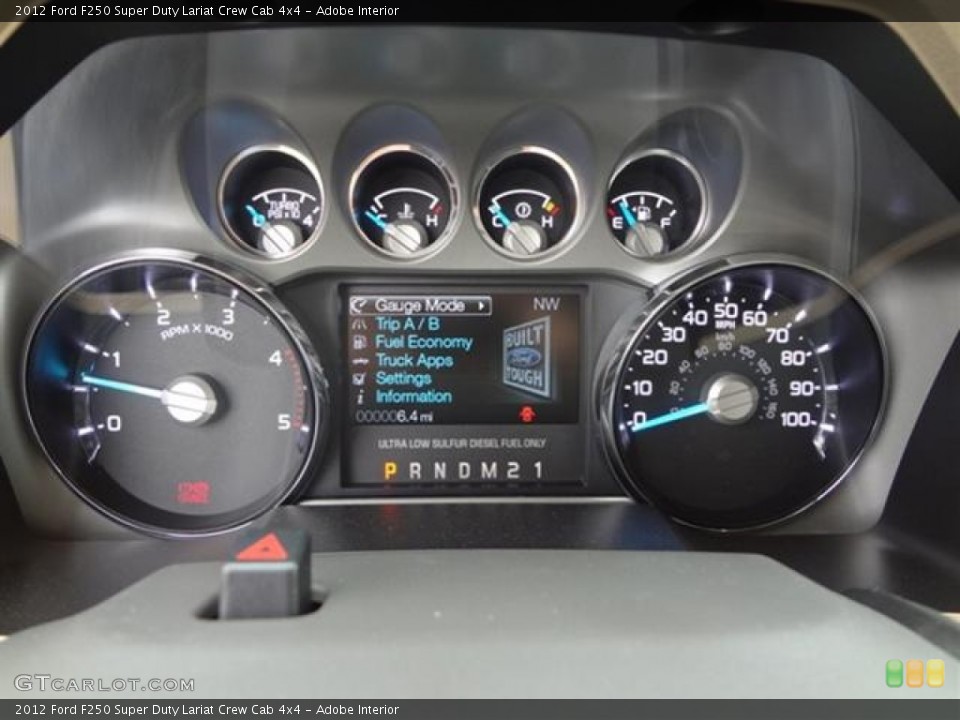 Adobe Interior Gauges for the 2012 Ford F250 Super Duty Lariat Crew Cab 4x4 #58698782