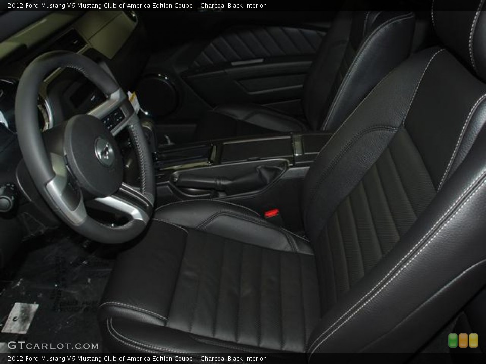 Charcoal Black Interior Photo for the 2012 Ford Mustang V6 Mustang Club of America Edition Coupe #58699067