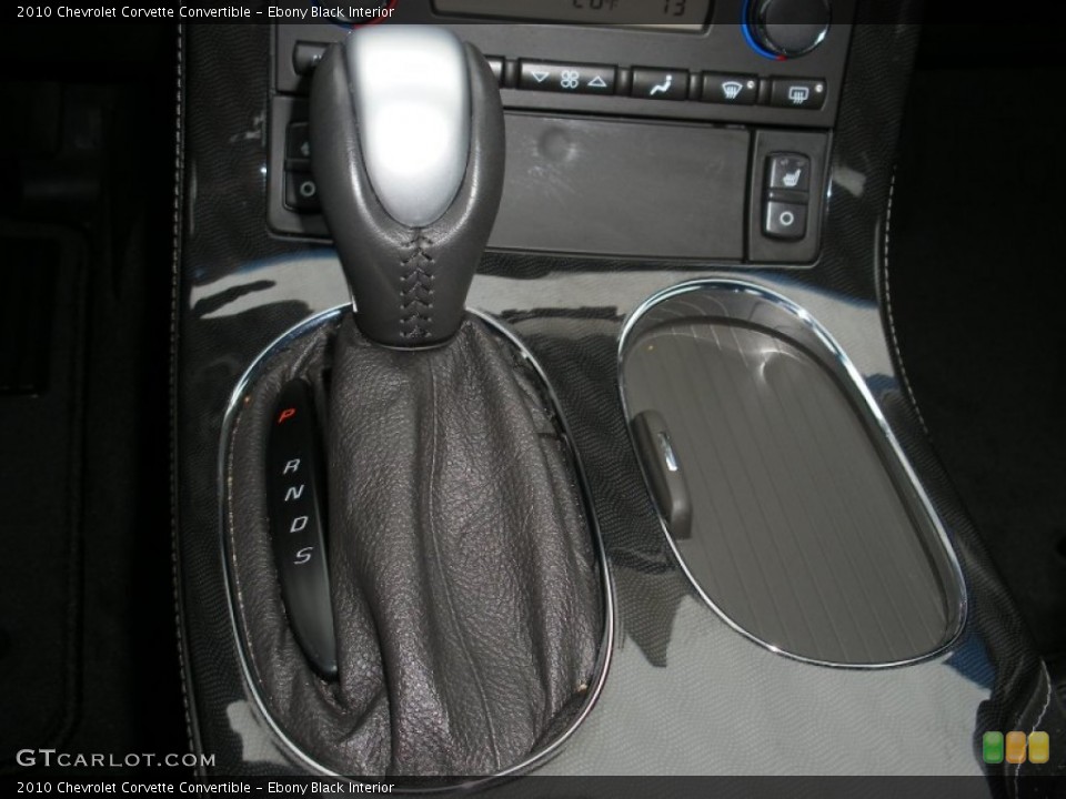 Ebony Black Interior Transmission for the 2010 Chevrolet Corvette Convertible #58708070