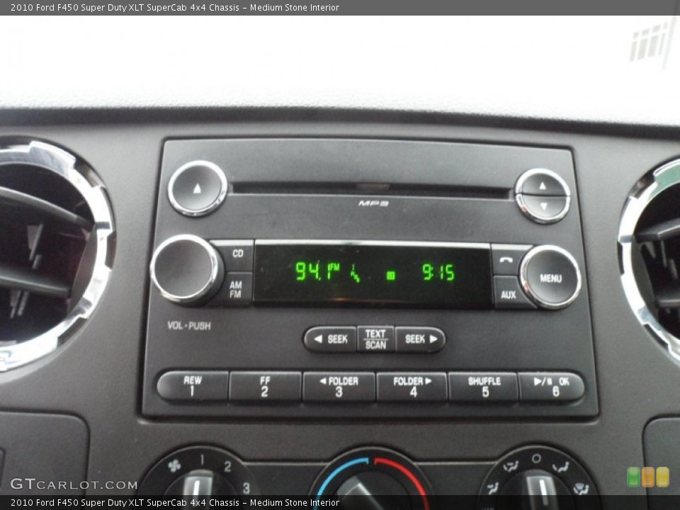 Medium Stone Interior Audio System for the 2010 Ford F450 Super Duty XLT SuperCab 4x4 Chassis #58708796