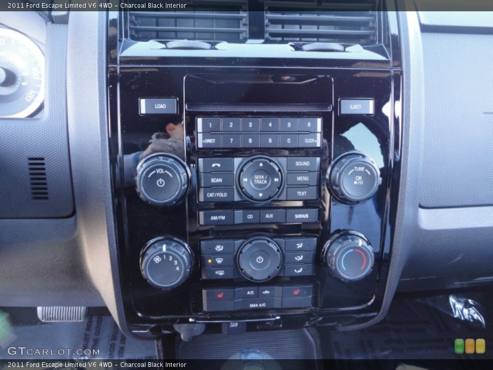Charcoal Black Interior Controls for the 2011 Ford Escape Limited V6 4WD #58715906