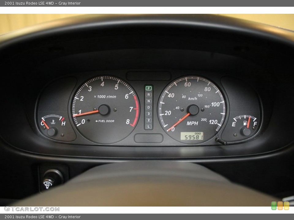 Gray Interior Gauges for the 2001 Isuzu Rodeo LSE 4WD #58720808