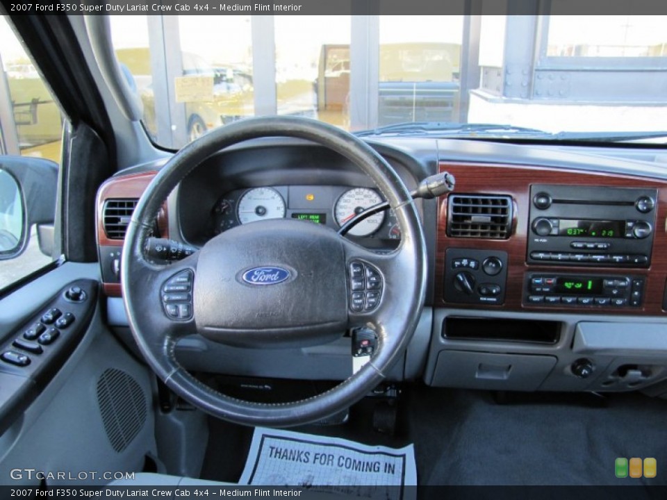 Medium Flint Interior Dashboard for the 2007 Ford F350 Super Duty Lariat Crew Cab 4x4 #58722782