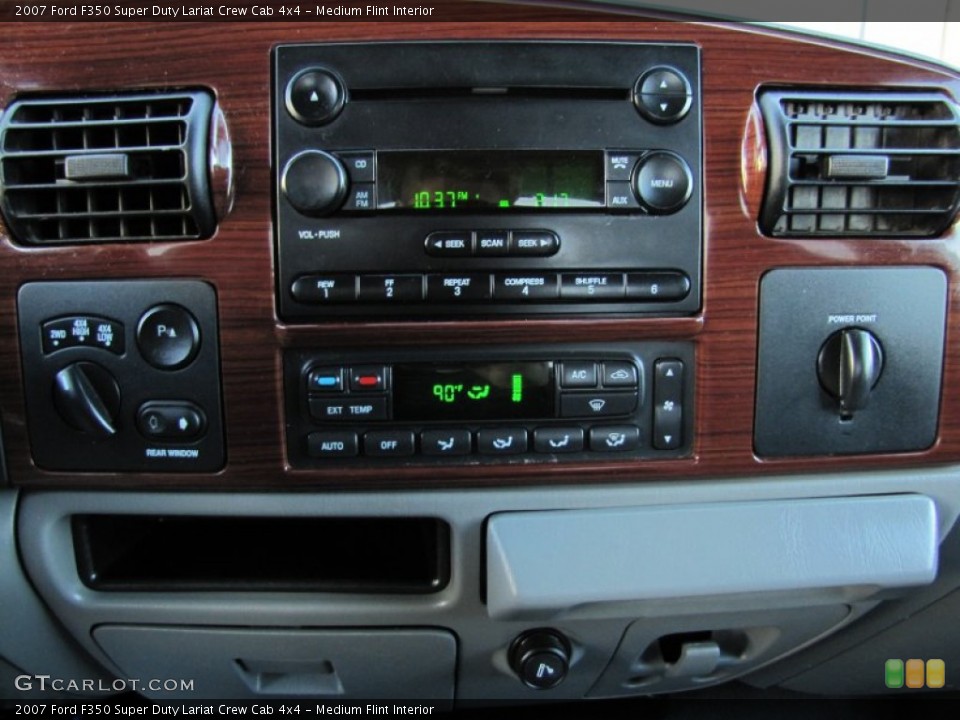 Medium Flint Interior Controls for the 2007 Ford F350 Super Duty Lariat Crew Cab 4x4 #58722809