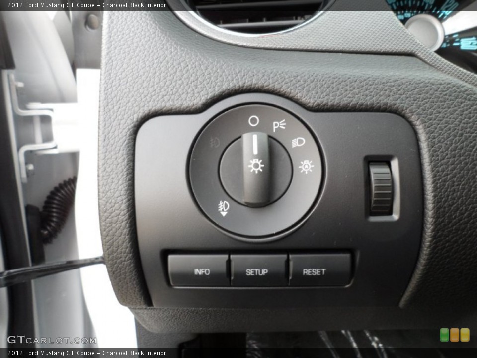 Charcoal Black Interior Controls for the 2012 Ford Mustang GT Coupe #58727229