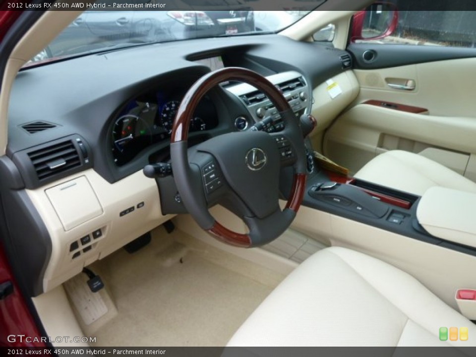 Parchment Interior Photo for the 2012 Lexus RX 450h AWD Hybrid #58733558