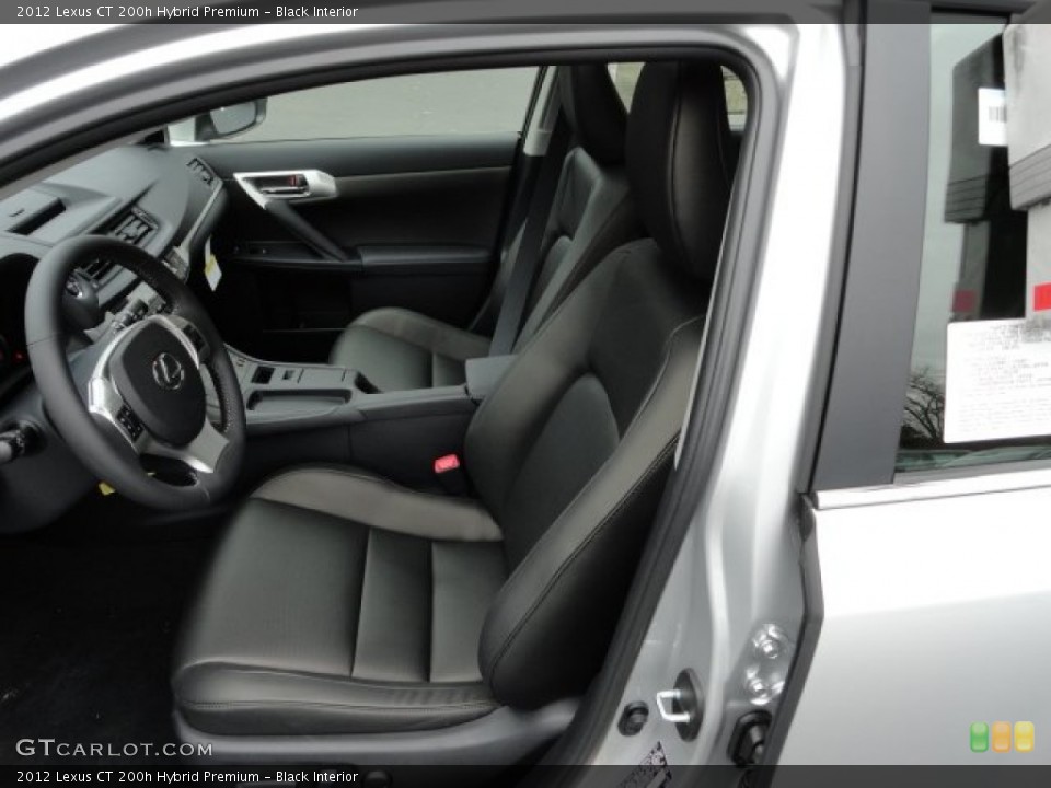 Black Interior Photo for the 2012 Lexus CT 200h Hybrid Premium #58733701