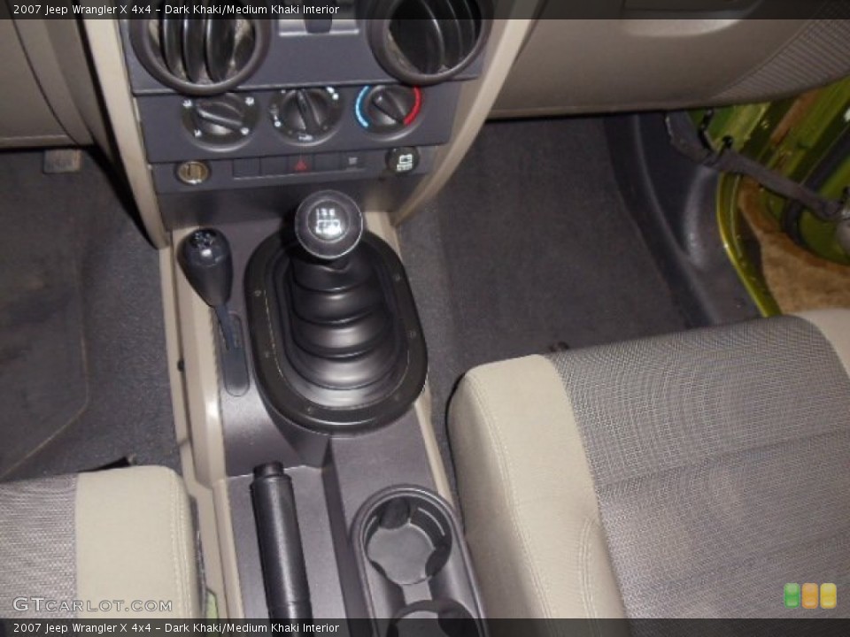 Dark Khaki/Medium Khaki Interior Transmission for the 2007 Jeep Wrangler X 4x4 #58735428