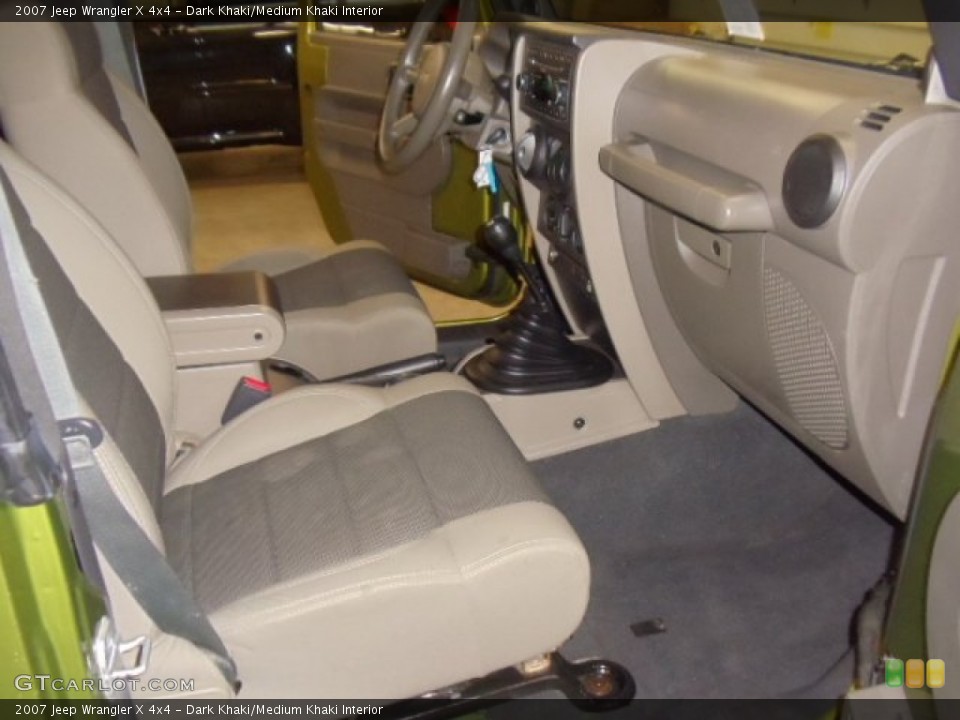 Dark Khaki/Medium Khaki Interior Photo for the 2007 Jeep Wrangler X 4x4 #58735482