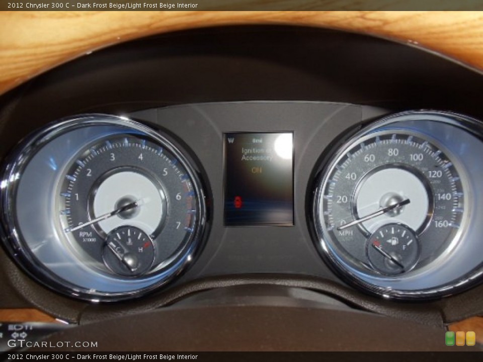 Dark Frost Beige/Light Frost Beige Interior Gauges for the 2012 Chrysler 300 C #58736229