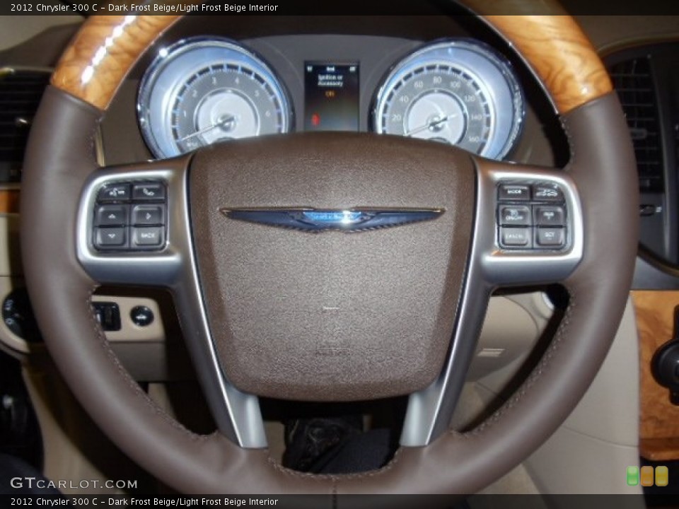 Dark Frost Beige/Light Frost Beige Interior Steering Wheel for the 2012 Chrysler 300 C #58736258