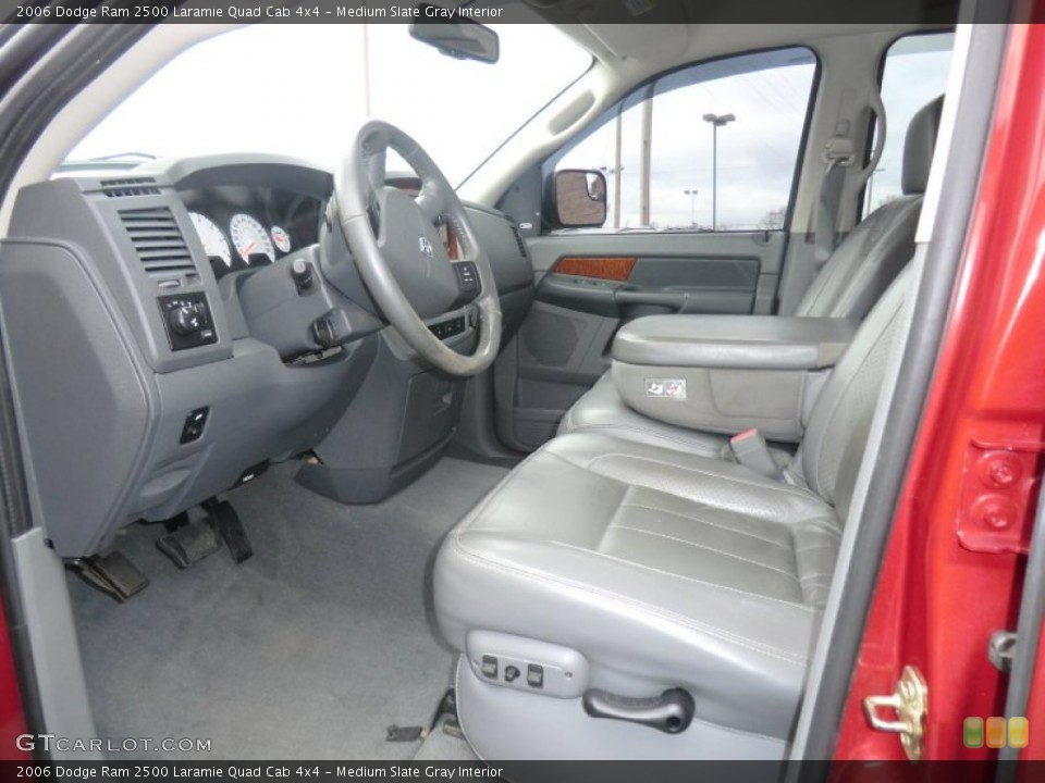 Medium Slate Gray Interior Photo for the 2006 Dodge Ram 2500 Laramie Quad Cab 4x4 #58736465