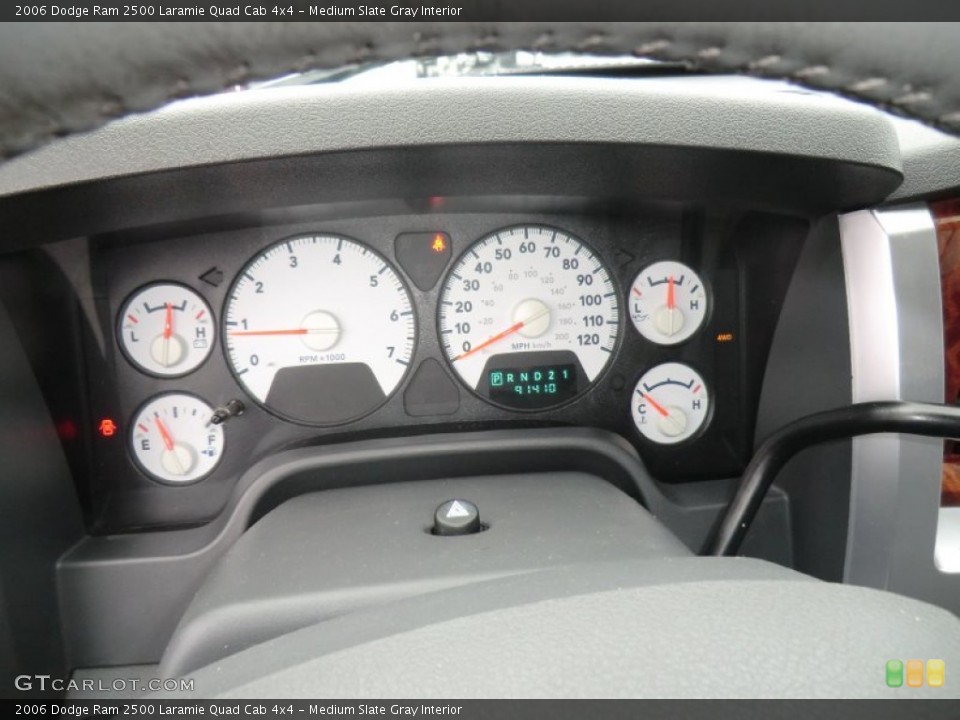 Medium Slate Gray Interior Gauges for the 2006 Dodge Ram 2500 Laramie Quad Cab 4x4 #58736493